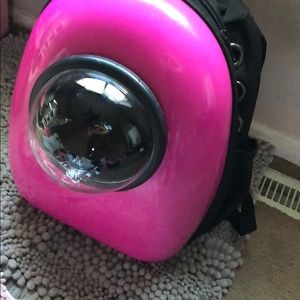Pink cat  bubble backpack